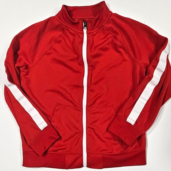 Cat & Jack Red Track Suit Set Kids S 6/7 Zip Jacket & Joggers - Picture 2 of 6